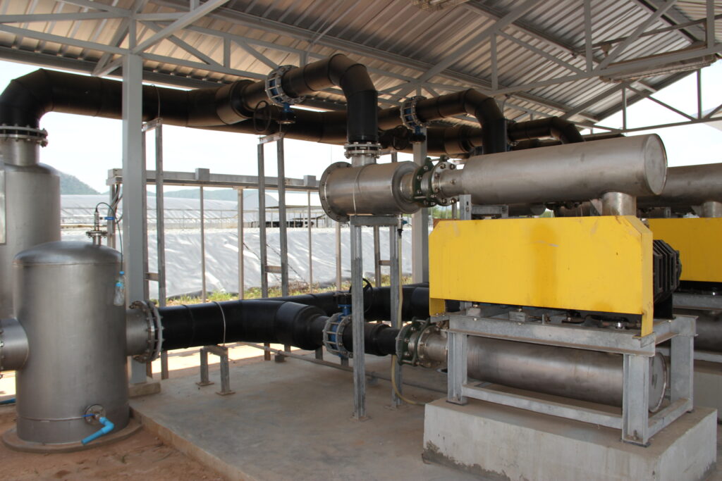 Biogas blower