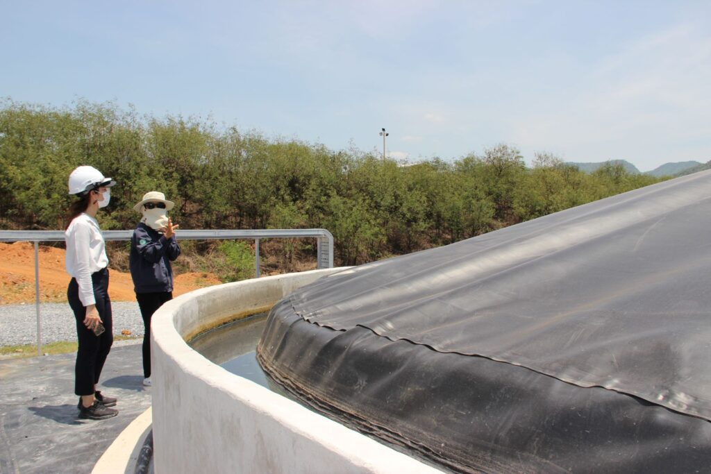 UASB Pond for biogas production from an ethanol plant
